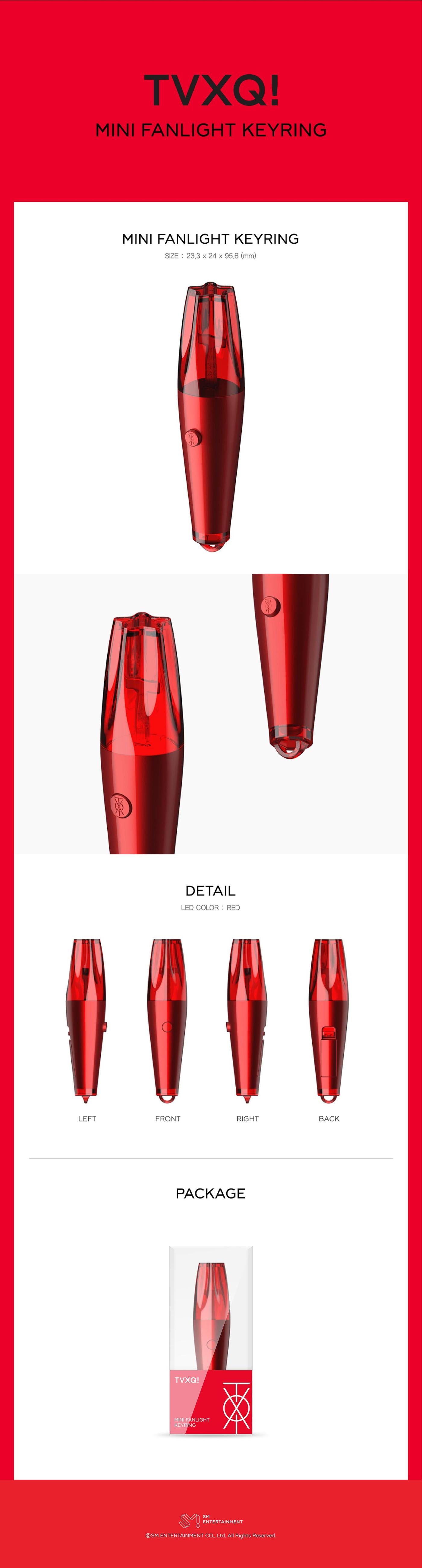 TVXQ! - [MINI FANLIGHT KEYRING]