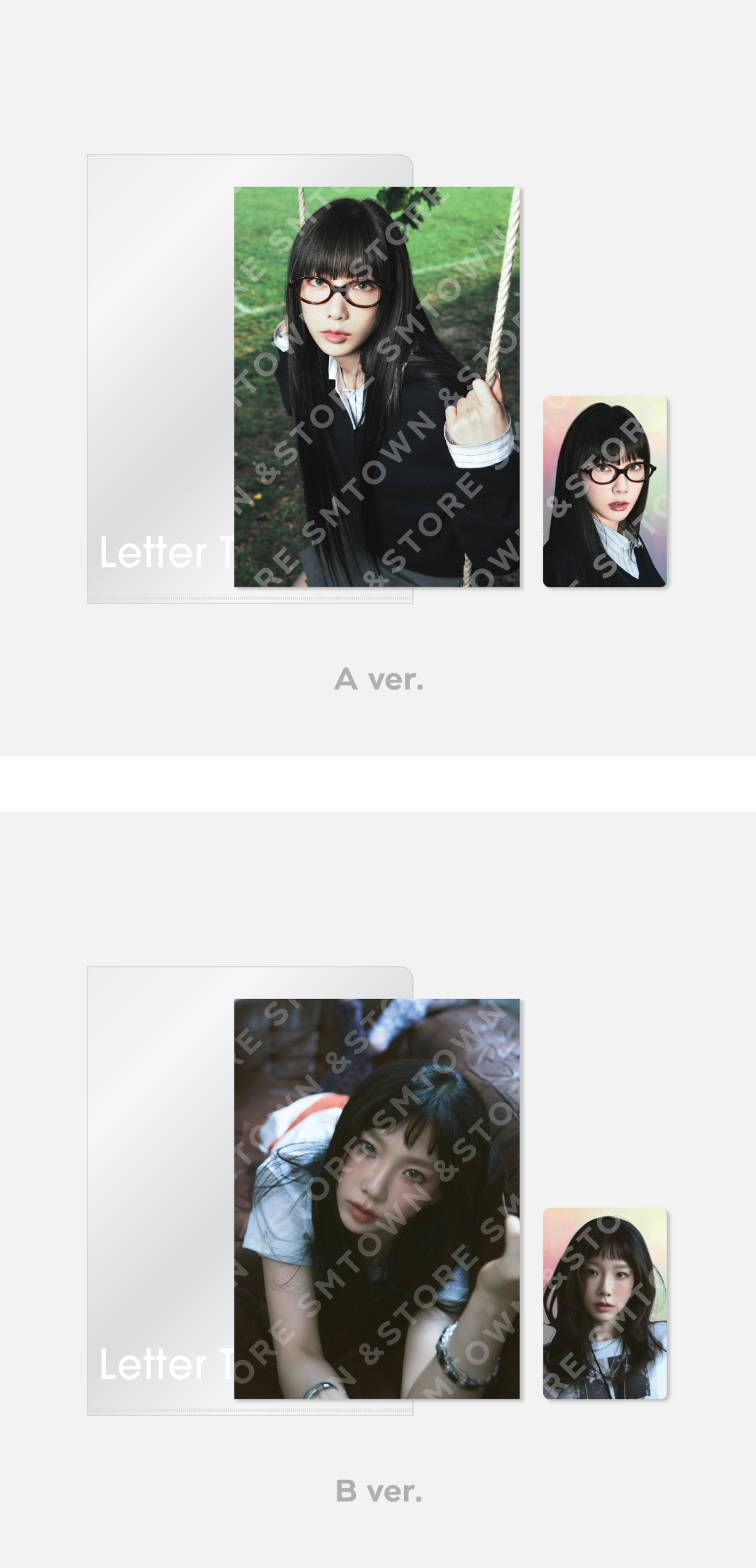 TAEYEON - [Letter To Myself] OFFICIAL MD POSTCARD + HOLOGRAM PHOTO