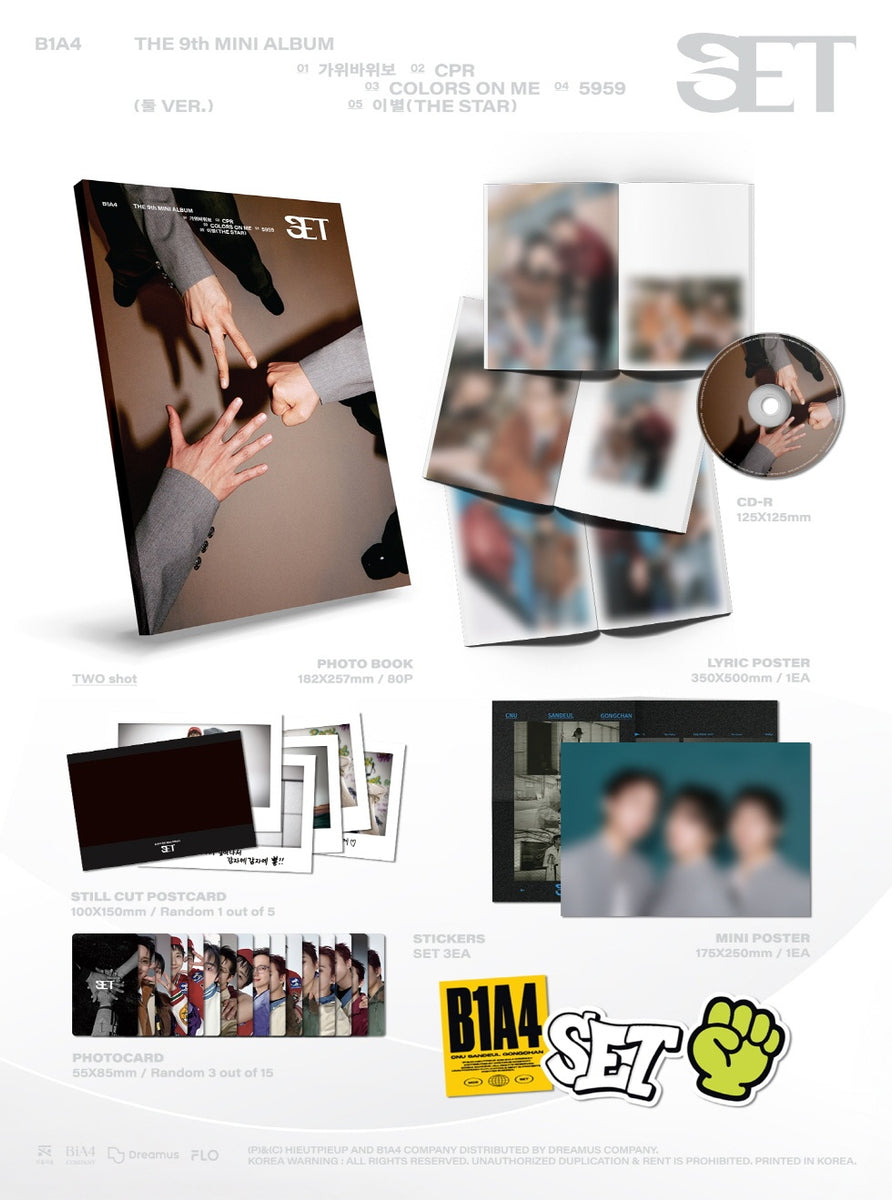 B1a4 ライブ等セット B1A4 - [SET] 9th Mini Album 둘 Version – kpopalbums.com