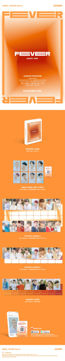 ATEEZ - [ZERO : FEVER PART.3] PLATFORM 3 Version SET – kpopalbums.com