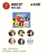 (PRE-ORDER) fromis_9 - [Glow ME] POP-UP STORE MD BADGE SET
