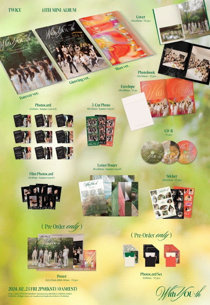 TWICE - [WITH YOU-TH] 13th Mini Album BLAST Version – kpopalbums.com