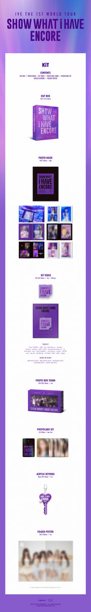 K-POP・アジア show what I have encore IVE - [SHOW WHAT I HAVE - ENCORE] 1ST WORLD TOUR KIT VIDEO