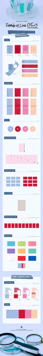 TWICE Formula of Love: O+T=<3 4種セット TWICE - [FORMULA OF LOVE: O+T=<3] (3rd Album 4 Version SET