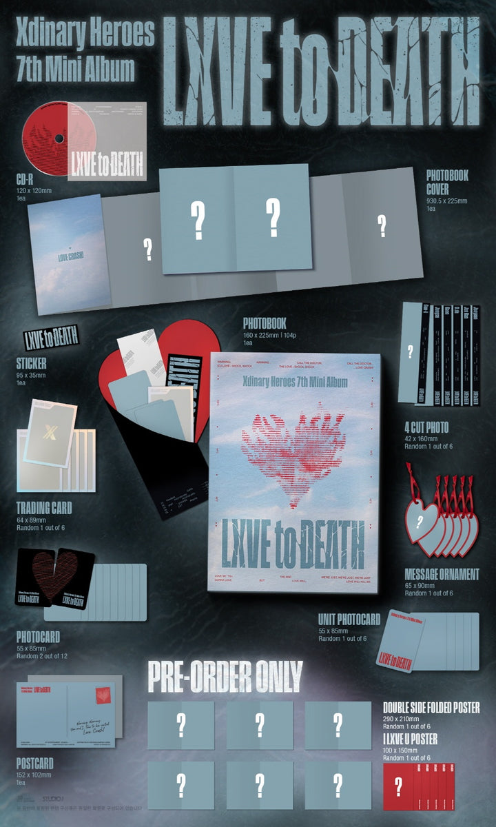 XDINARY HEROES - [LXVE TO DEATH] 7th Mini Album PHOTOBOOK LOVE