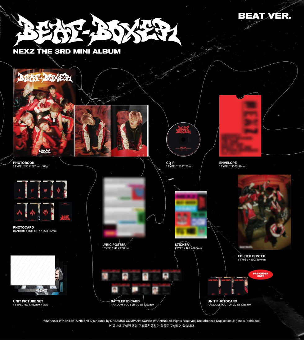 NEXZ - [BEAT-BOXER] 3rd Mini Album 2 Version SET – kpopalbums.com