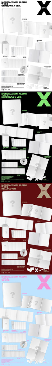MONSTA X - [THE X] 13th Mini Album 4 Version SET