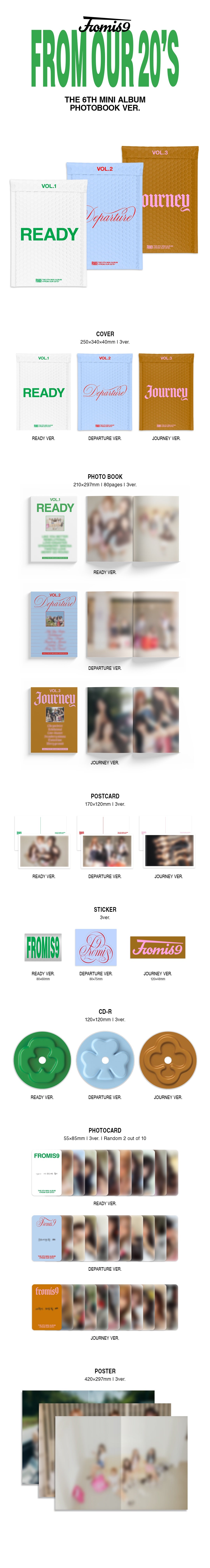 fromis_9 - [FROM OUR 20'S] 6th Mini Album PHOTOBOOK DEPARTURE