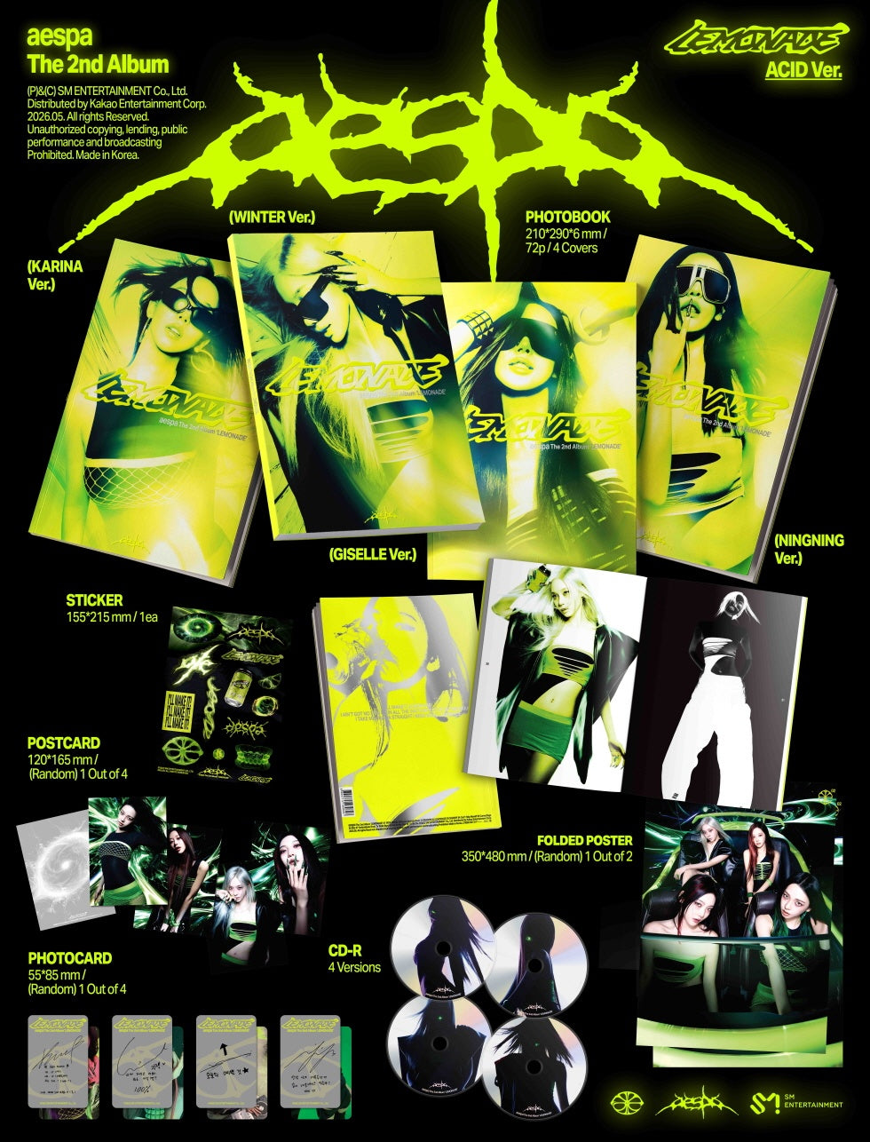 - Cover: 4 types / 210*290mm - Photobook: 72 pages - CD-R: 1 type (Image varies by version) - Sticker: 1 type inserted - P...