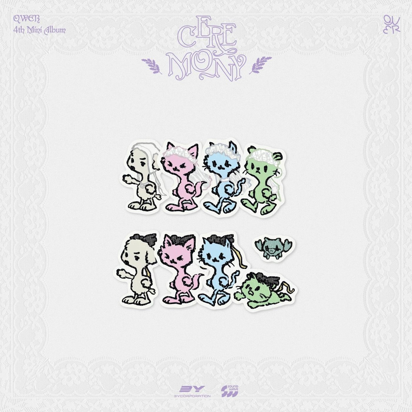 QWER - [CEREMONY] (4TH MINI ALBUM POP-UP MD REMOVABLE STICKER SET