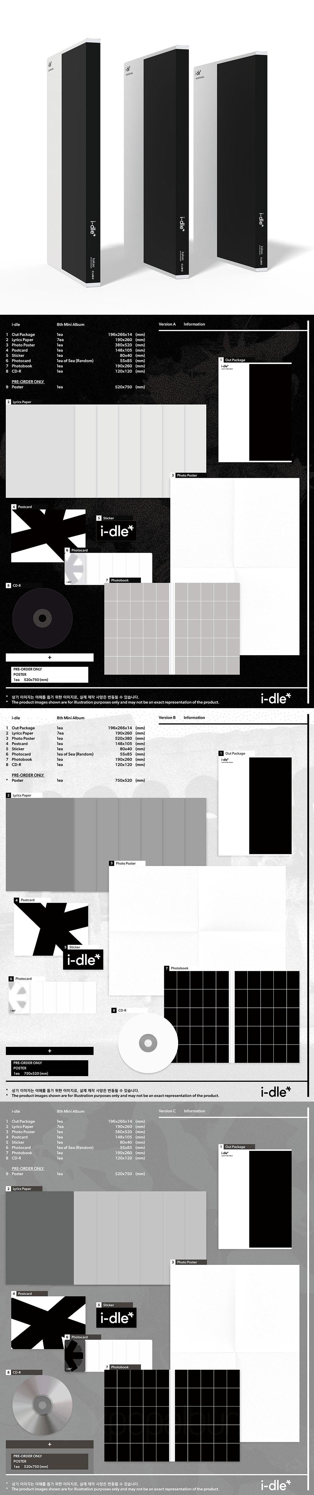 *Album specifications - Outbox: 196 x 266 x 14 (mm) / 1 type (image varies by version) - Photobook: 190 x 260 x 4.5 (mm) /...