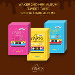WAKER - [SWEET TAPE] 2nd Mini Album RISING CARD ALBUM 3 Version SET