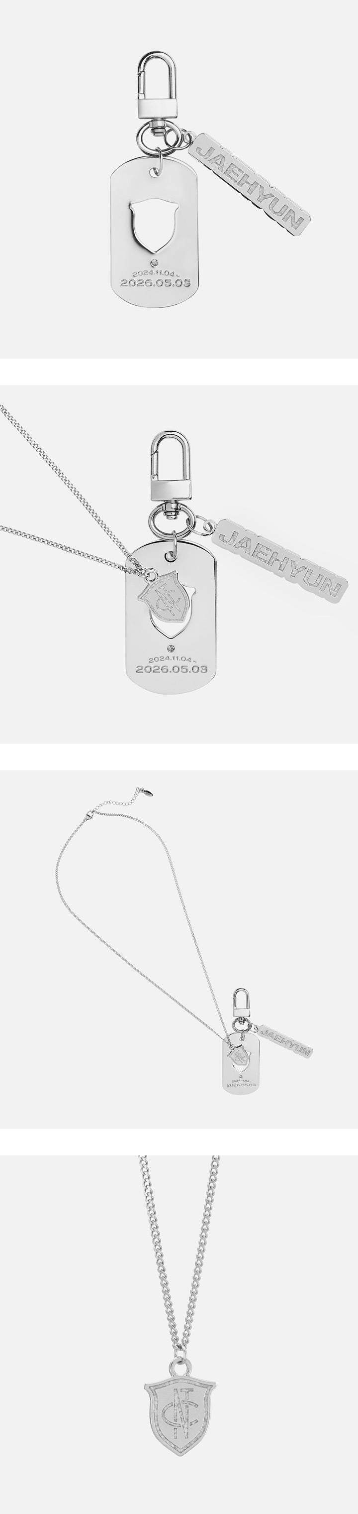 JAEHYUN - [Welcome Home] (OFFICIAL MD NECKLACE & TAG KEYRING