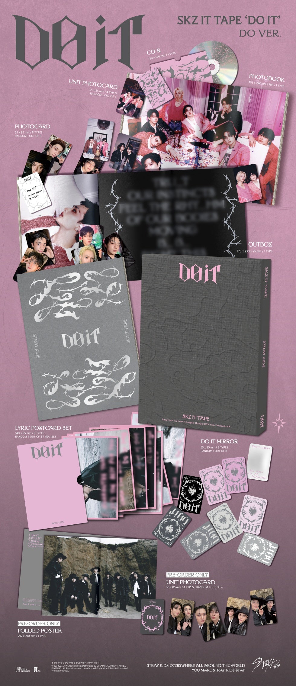 STRAY KIDS - [DO IT] SKZ IT TAPE DO Version – kpopalbums.com