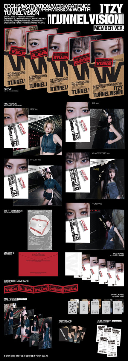 ITZY - [TUNNEL VISION] MEMBER RANDOM Version – kpopalbums.com