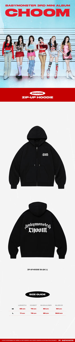 BABYMONSTER - [CHOOM] (3RD MINI ALBUM MD ZIP-UP HOODIE