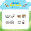 LUCY - [CYLU FESTIVAL in LUCY ISLAND] CHARACTER POP-UP MD ACRYLIC MAGNET CLIP SET