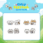 (PRE-ORDER) LUCY - [CYLU FESTIVAL in LUCY ISLAND] CHARACTER POP-UP MD ACRYLIC MAGNET CLIP SET
