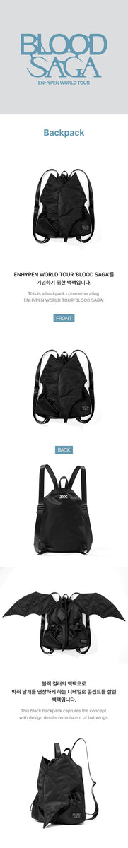 ENHYPEN BLOOD SAGA ソウルコン リュックサック ENHYPEN - [BLOOD SAGA] (WORLD TOUR MD Backpack) – kpopalbums.com