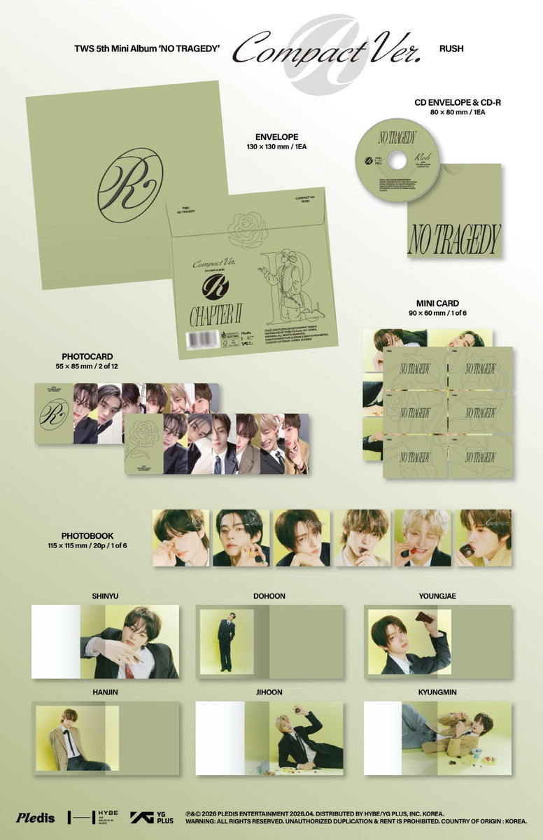 TWS - [NO TRAGEDY] 5th Mini Album COMPACT RUSH SHINYU Version