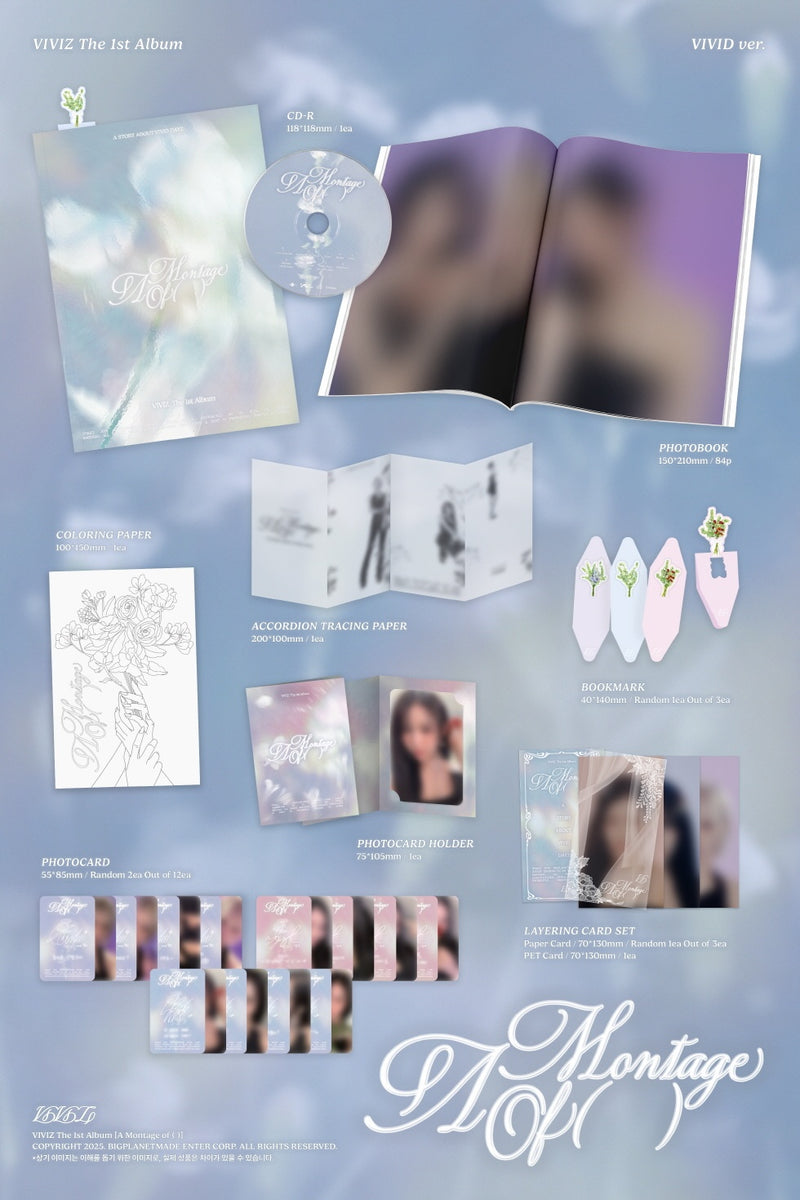 VIVIZ - [A MONTAGE OF ( )] 1st Album VIVID Version – kpopalbums.com