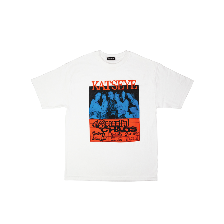 KATSEYE ダニエラ BEAUTIFUL CHAOS Tシャツトレカ KATSEYE - [BEAUTIFUL CHAOS] (OFFICIAL MD S/S T-shirt (White