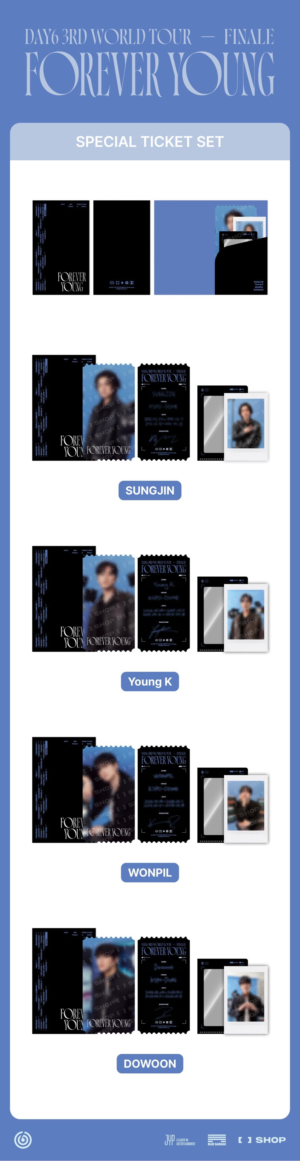 DAY6 - [FOREVER YOUNG FINALE] OFFICIAL MD SPECIAL TICKET SET