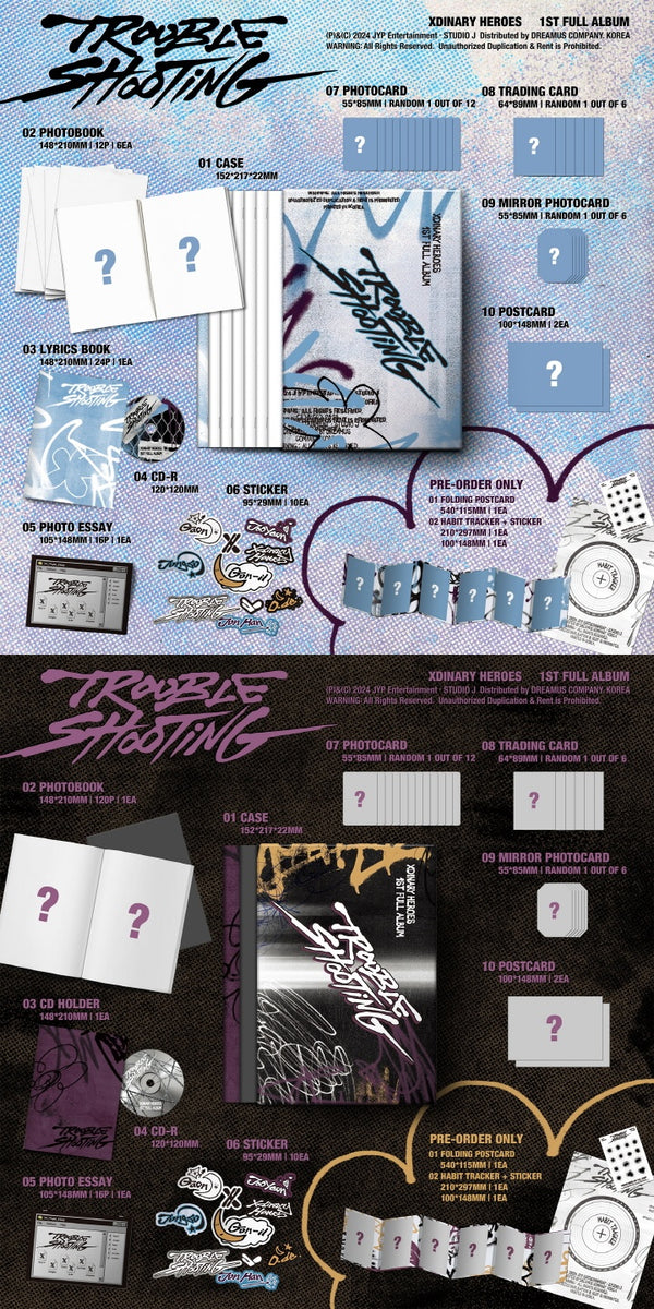 XDINARY HEROES - [TROUBLESHOOTING] 1st Album B (PURPLE) Version