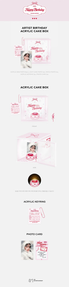 WINTER - [ARTIST BIRTHDAY] OFFICIAL MD ACRYLIC CAKE BOX