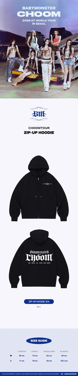 BABYMONSTER - [춤(CHOOM)] (WORLD TOUR IN SEOUL OFFICIAL MD ZIP-UP