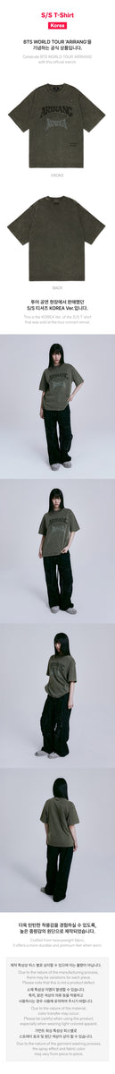 BTS - [ARIRANG] (WORLD TOUR MD S/S T-Shirt (Korea)) – kpopalbums.com
