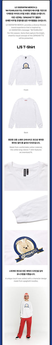 LE SSERAFIM - [SPAGHETTI] (OFFICIAL MD L/S T-Shirt) – kpopalbums.com