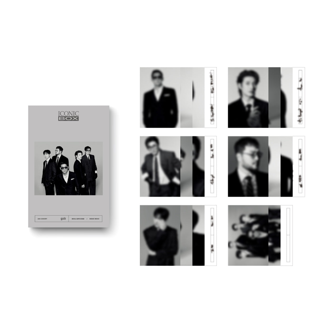 god - [ICONIC BOX] 2025 CONCERT OFFICIAL MD POSTCARD BOOK