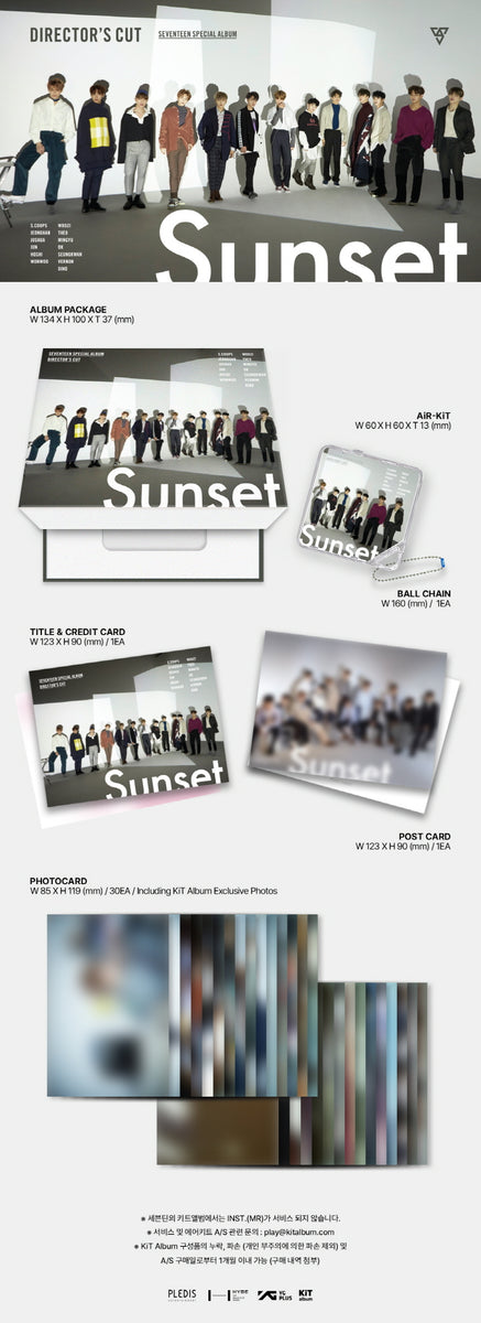 SEVENTEEN DIRECTOR'S CUT キノ KIHNO フォトカード Seventeen - [Director's Cut] Special Album KIHNO KiT