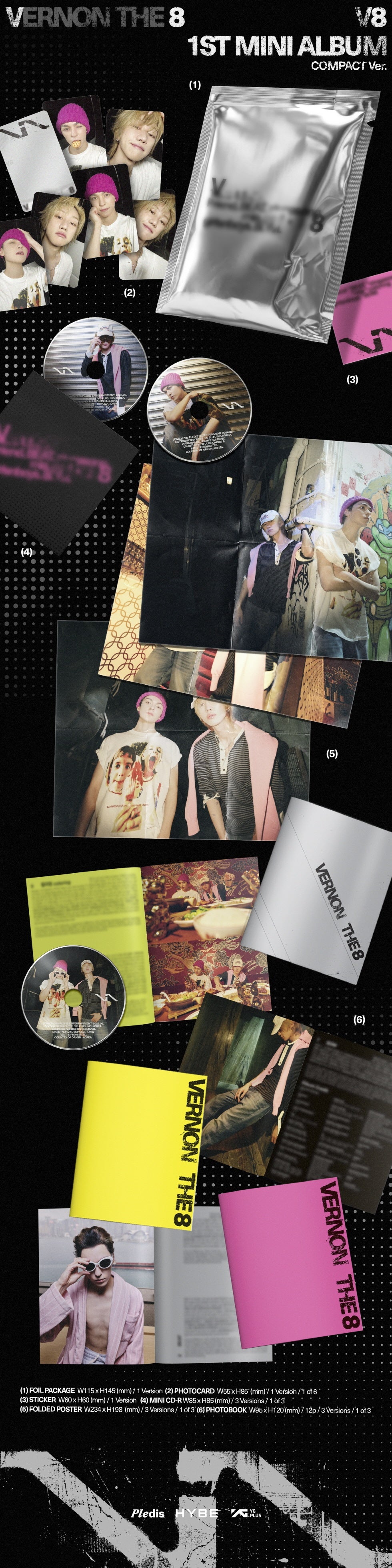 V8 (SEVENTEEN) - [V8] 1st Mini Album COMPACT Version – kpopalbums.com