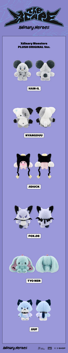 Xdinary Heroes - [The Xcape] OFFICIAL MD Xdinary Monsters PLUSH