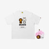 Stray Kids - [BAPE X Stray Kids] MD Leebit BABY MILO TEE M + SCRUNCHIES (PINK) SET