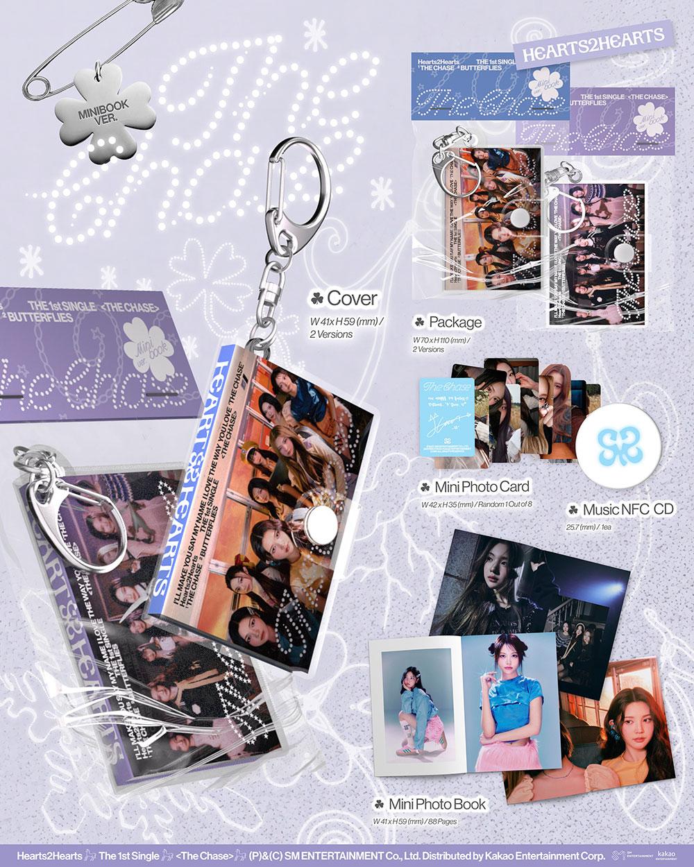 *Album specifications - Package: 2 types / 70*110mm - Cover: 1 per package - Mini photo book: 1 type - Music NFC CD: 1 typ...