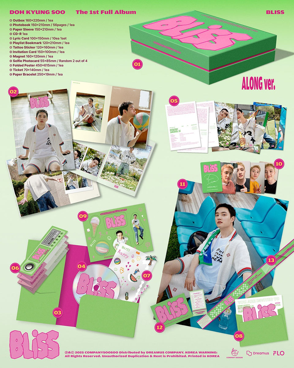 D.O. - [BLISS] 1st Full Album 2 Version SET – kpopalbums.com
