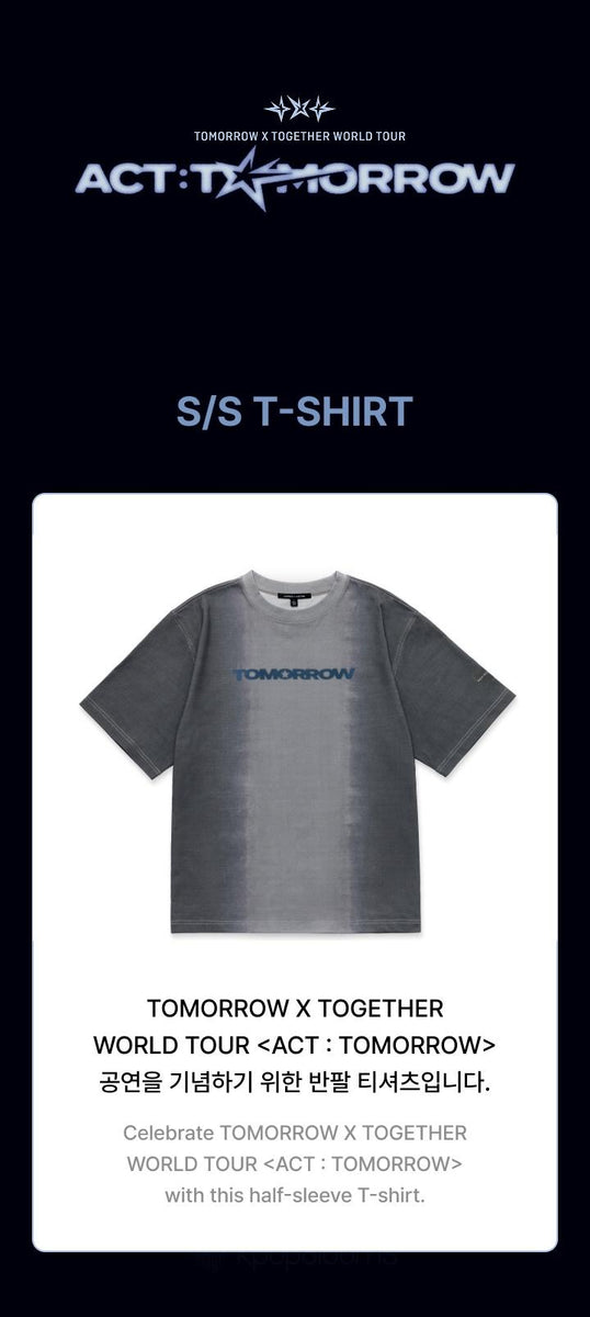 TXT - [ACT : TOMORROW] (WORLD TOUR MD S/S T-Shirt