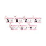 BABYMONSTER - [1STANNIVERSARY] OFFICIAL MD STUDENT ID CARD KEYRING