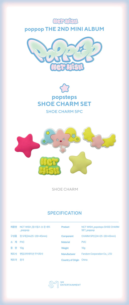 NCT WISH - [poppop] OFFICIAL MD popsteps SHOE CHARM SET
