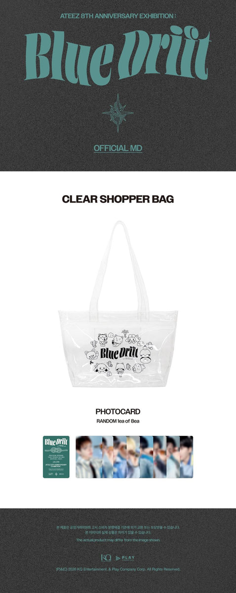 ATEEZ - [BLUE DRIFT] 8TH ANNIVERSARY EXHIBITION MD CLEAR SHOPPER