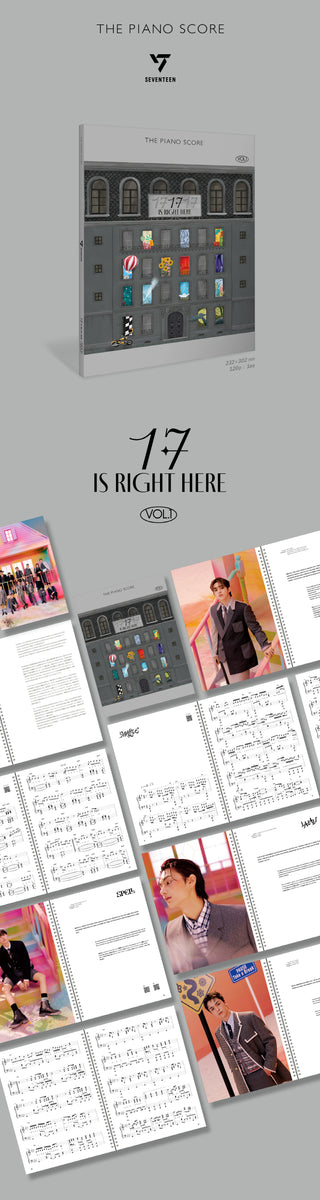 THE PIANO SCORE : SEVENTEEN '17 IS RIGHT HERE' (SET) – Kpop