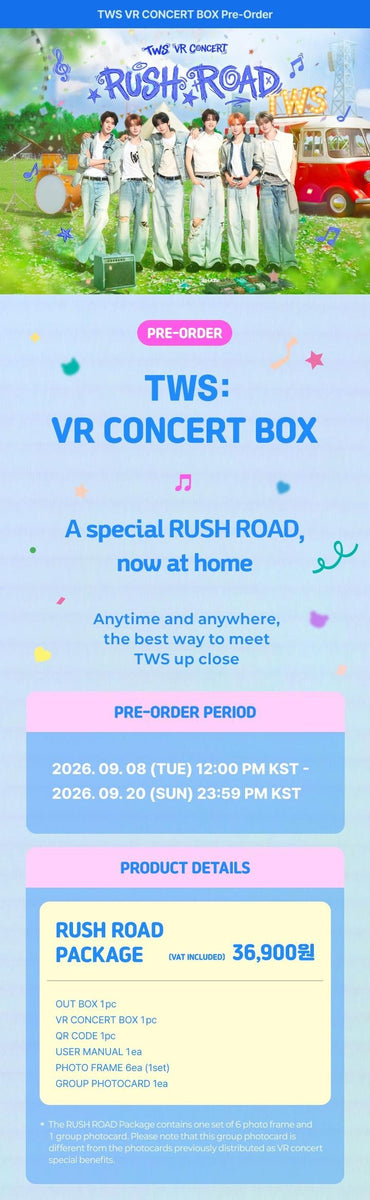 TWS - [VR CONCERT BOX] (RUSH ROAD PACKAGE) – kpopalbums.com