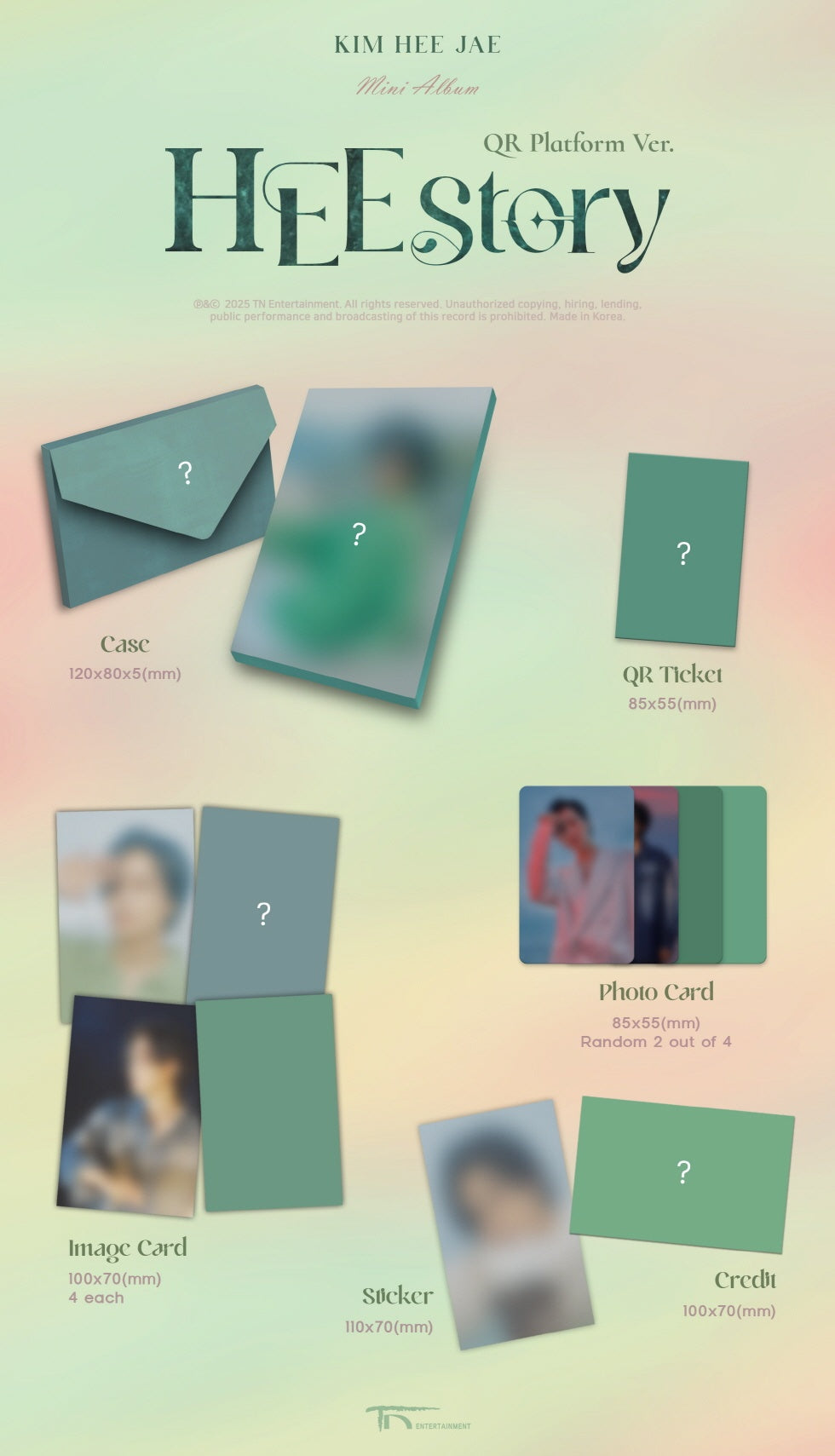 [Product Specifications] Letter-shaped case: 120mm X 80mm X 5mm QR card: 85mm x 55mm QR card: 55mm x 85mm 4 types of image...