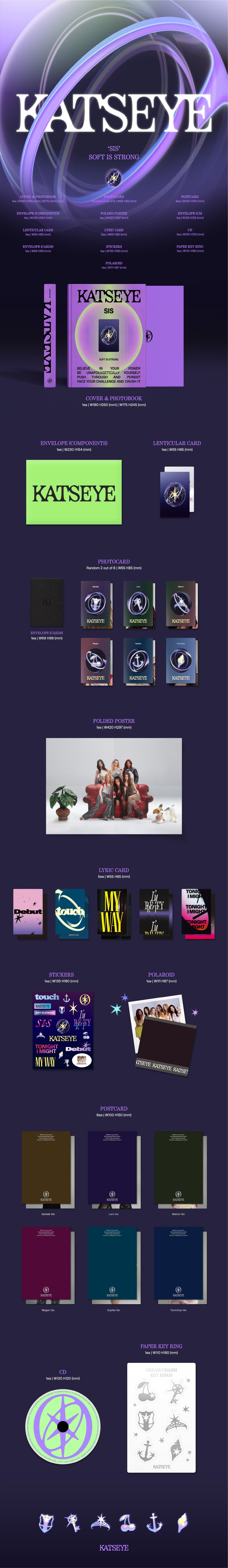 1 CD 1 Photobook 1 Envelope (Components) 1 Lenticular Card 1 Envelope (Cards) 2 Photocards (random out of 6 types) 1 Fold...