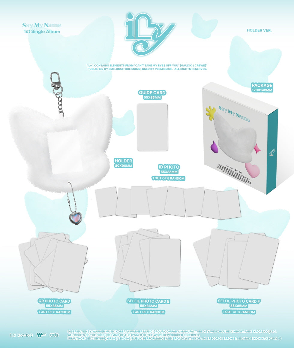 [Album specifications] PACKAGE - 120*140mm HOLDER - 80*90mm GUIDE CRAD - 55*85mm ID PHOTO - 30*40mm (1ea out of 8ea RANDOM...