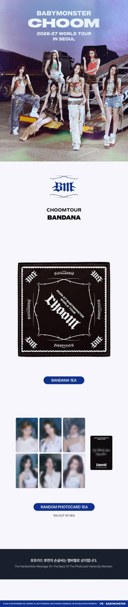 BABYMONSTER - [춤(CHOOM)] (WORLD TOUR IN SEOUL OFFICIAL MD BANDANA