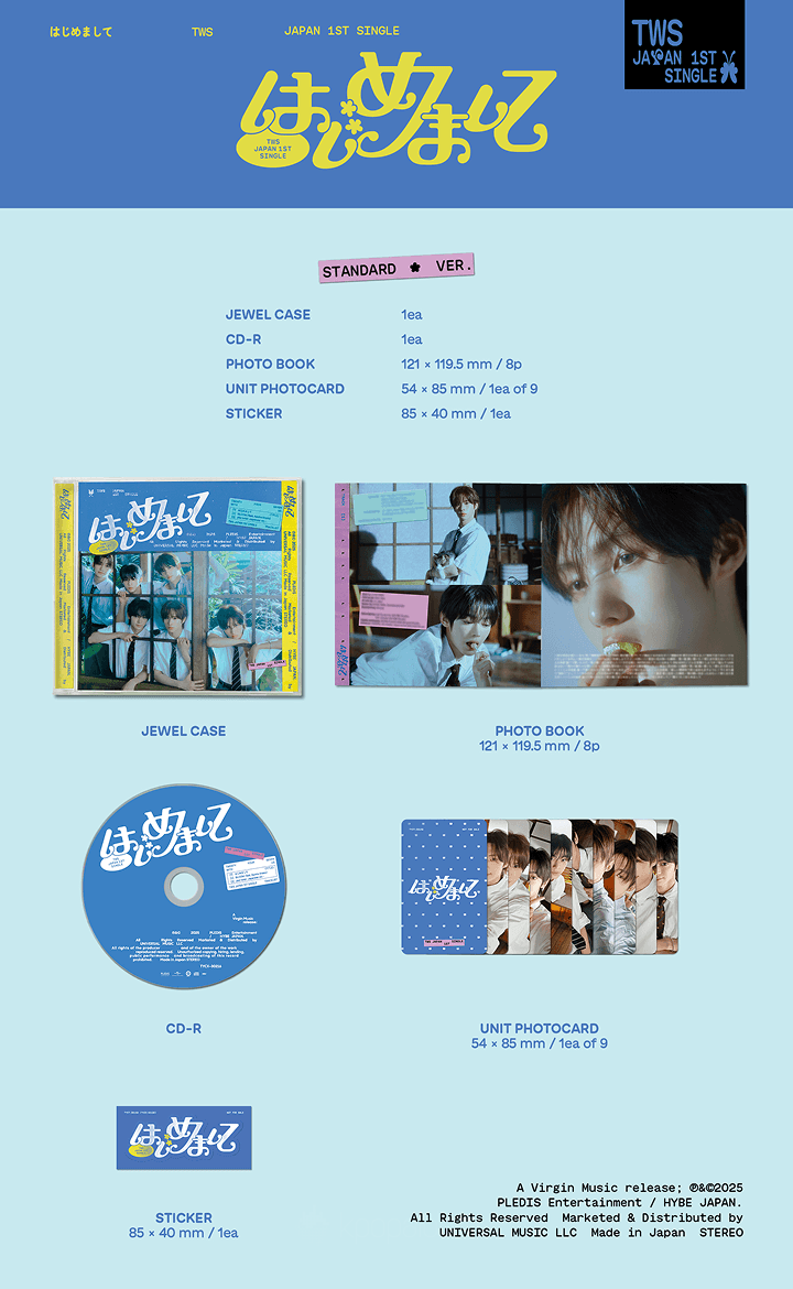 TWS はじめまして CD TWS - [はじめまして] (Japan 1st Single STANDARD Edition